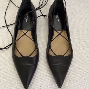 Michael Kors Collection Kallie Black Flats 37 7